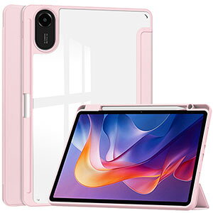 Xiaomi Redmi Pad 2 �P�[�X �N���A �ϏՌ� �J�o�[ PU���U�[ �N���A�o�b�N�P�[�X ������� �����₷�� ����h�~ �X�^���h�@�\ �I�[�g�X���[�v�@�\ �������� �^�u���b�g�P�[�X �J�b�R���� �V���I�~ 