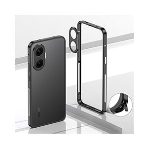 POCO F7 アルミバンパー ケース 枠 フレーム 小米 シャオミ Xiaomi POCO F7 ケース 耐衝撃 カバー レンズ保護枠 軽量 持ちやすい 金属 レンズ プロテクター メタルリング 人気 おすすめ poco f7 ケース