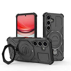 �T���X�� Samsung Galaxy S25 FE �P�[�X �J�o�[ ����ق��肩���� �Ռ��ɋ��� TPU&PC�f�� �����Y�ی� �����O�u���P�b�g�t�� ���p �l�C �X�}�z�ی� �w�ʃJ�o�[ ������� �J�b�R���� �ی�P�[�X CASE 