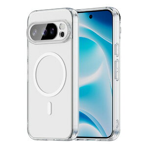 Google Pixel 9a ケース 耐衝撃 透明の 背面カバー グーグル ピクセル 9a 保護ケース タフで頑丈 落下防止 PC素材 マグネット吸引機能付き おしゃれ カッコいい 人気 衝撃に強い スマホ ケース CASE