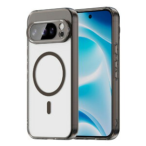 Google Pixel 9a ケース 耐衝撃 透明の 背面カバー グーグル ピクセル 9a 保護ケース タフで頑丈 落下防止 PC素材 マグネット吸引機能付き おしゃれ カッコいい 人気 衝撃に強い スマホ ケース CASE