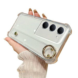 OPPO A5 5G (CPH2735) �P�[�X �N���A �ϏՌ� �J�o�[ �^�t�Ŋ�� TPU�f�ސ� ���� �J�o�[ �X�^���h�@�\ �Ռ��ɋ��� �Ռ��z�� �����h�~ �l�C �������� ������� �J�b�R���� �I�b�| A5 5G CPH2735 �w�ʃJ�o�[