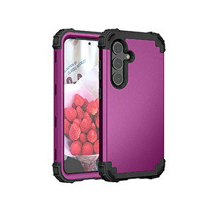 Samsung Galaxy S25 FE �P�[�X �ϏՌ� �J�o�[ ����ق��肩���� CASE �Ռ��ɋ��� �X�}�z�ی� 2�d�\�� �V���R��+PC�f�� �֗� ���p �l�C �������� ������� �T���X�� �M�����N�V�[ S25 FE �w�ʃJ�o�[ ��