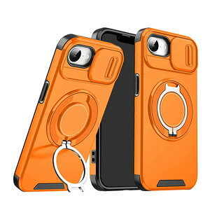 Apple iPhone 17e �P�[�X �ϏՌ� �J�o�[ �^�t�Ŋ�� TPU+PC�f�ސ� �X�^���h�@�\�t�� �X���C�h�� �����Y�ی� �Ռ��z�� �����h�~ �������� ������� �J�b�R���� �l�C �Ռ��ɋ��� �A�b�v�� �A�C�t�H�� 