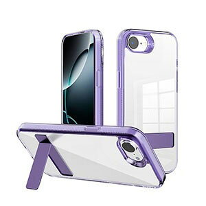 Apple iPhone 17e �P�[�X �N���A �ϏՌ� �J�o�[ �^�t�Ŋ�� 2�d�\�� TPU+PC�f�ސ� �X�^���h�@�\ ���� �J�o�[ �Ռ��z�� �����h�~ �l�C �������� ������� �J�b�R���� �Ռ��ɋ��� �A�b�v�� �A�C�t�H�� 