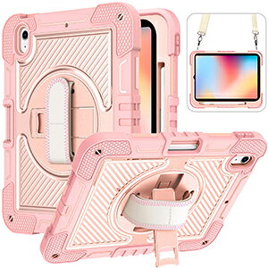 Apple iPad Air 13�C���` (M4�`�b�v) �P�[�X 2026�N�t���f�� �A�b�v�� �A�C�p�b�h �G�A�[ 13�^ M4�`�b�v �P�[�X ������� CASE �X�g���b�v�t�� �o���h�t�� �X�^���h�@�\�t�� 360�x��] �ϏՌ� 2�d�\�� PC&
