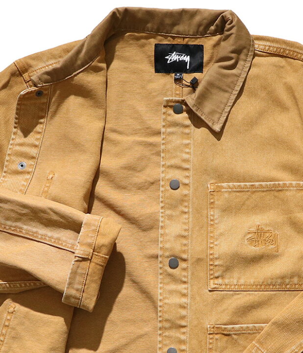 楽天市場】ステューシー【STUSSY】115510 HEAVY WASH CHORE JACKET 