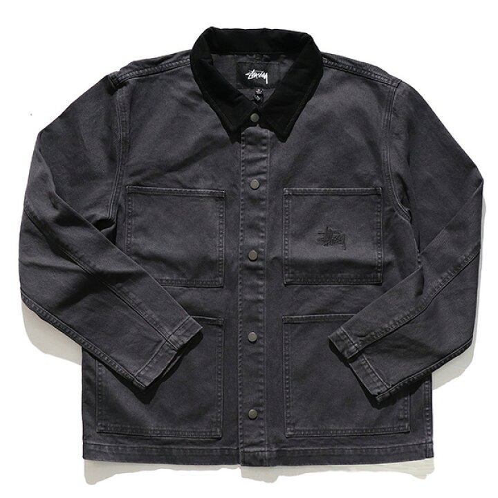 楽天市場】ステューシー【STUSSY】115510 HEAVY WASH CHORE JACKET 