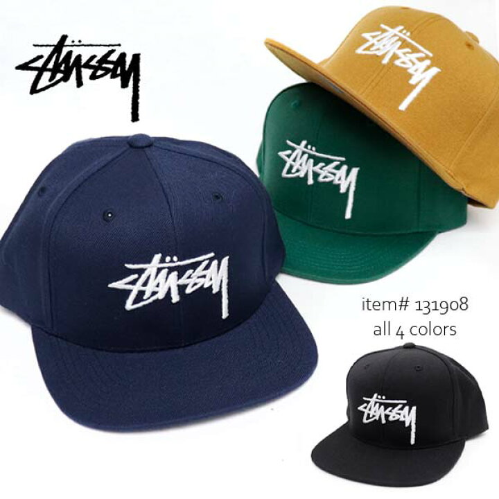 楽天市場】ステューシー【STUSSY】131908 STOCK CAP キャップ 帽子  