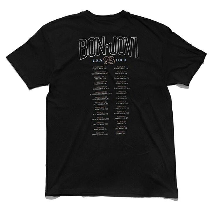 楽天市場】ボン ジョヴィ【BON JOVI】SS TEE BLACK ブラック ロゴ 半袖 