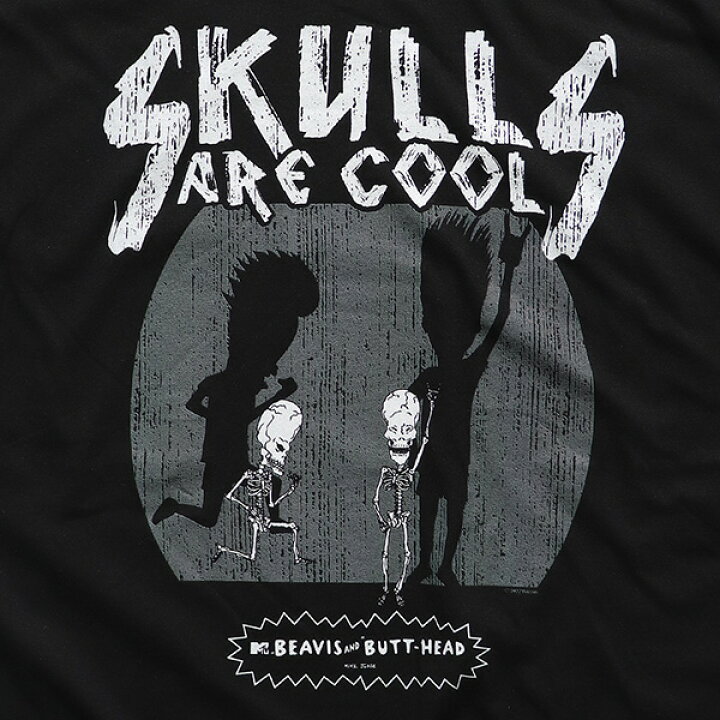 楽天市場 ビーバス アンド バットヘッド Beavis And Butt Head Ss Tee Tシャツ 半袖 テレビアニメ Mtv 少年 ギャグ メンズ レディース 正規品 Black ブラック スカル ガイコツ アメリカ ネコポス発送 ボブズ洋品店
