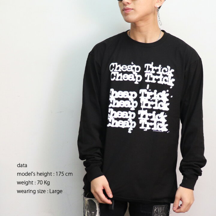 楽天市場】チープ トリック【CHEAP TRICK】BASIC L/S TEE ブラック 