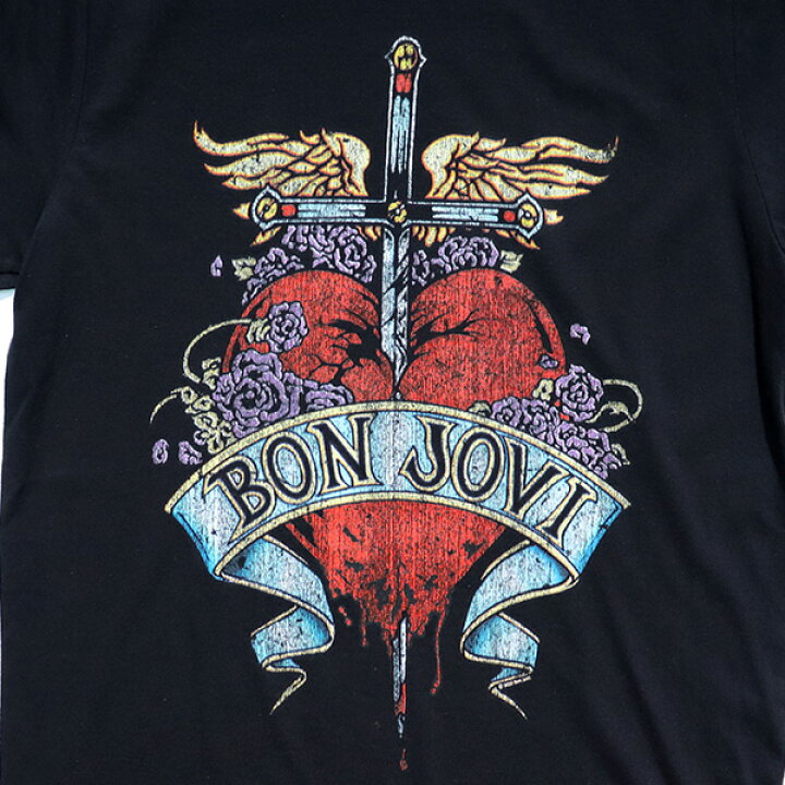 楽天市場】ボン ジョヴィ【BON JOVI】SS TEE BLACK ブラック ロゴ 半袖 