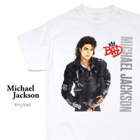 マイケル・ジャクソン【MICHAEL JACKSON】BAD TEE Tシャツ 半袖 ロックT ポップ アメリカ メンズ レディース WHITE ホワイト【ネコポス発送】