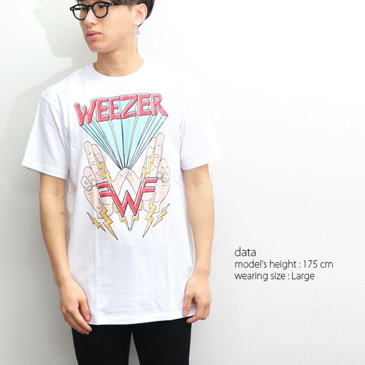 楽天市場】ウィーザー【WEEZER】 WEEZER W TEE WHITE ホワイト ロゴ  
