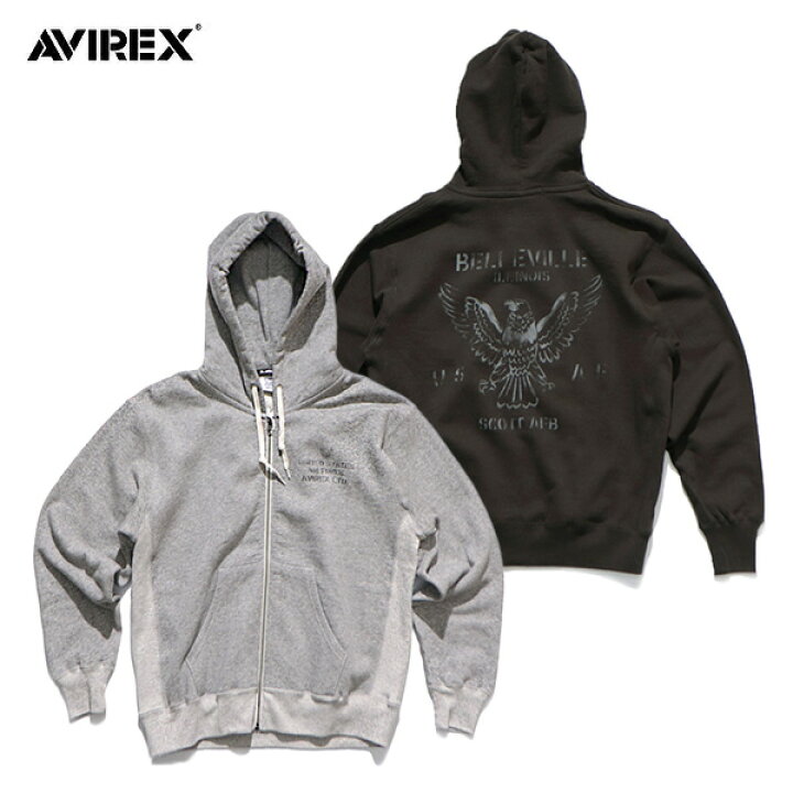 楽天市場】AVIREX（カラーグレー）（パーカー｜トップス）：メンズ 