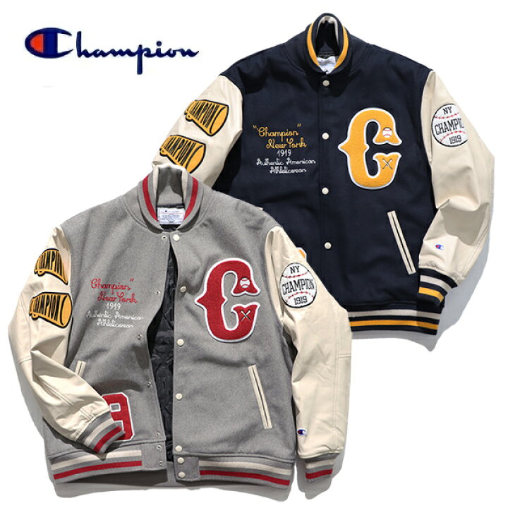 楽天市場】チャンピオン【Champion】C3-A610 ヴァーシティジャケット 