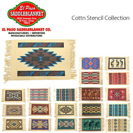 エルパソサドルブランケット【el paso saddleblanket】Cottn Stencil Collection ラグ マット ランチョンマット インテリア ネイティブ柄　アジアン雑貨　サウスウエストスタイル ウエスタン 20Color