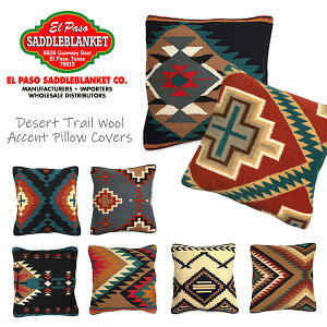 Gp\ThuPbgyel paso saddleblanketzDesert Trail Wool Accent Pillow Covers fU[gCE[ NbVJo[ s[  8Color lCeBu AWAG lCeBu CeA 