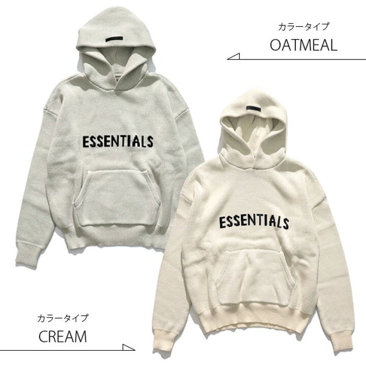 楽天市場】FOG ESSENTIALS 【エッセンシャルズ】KNIT PULLOVER HOODIE 