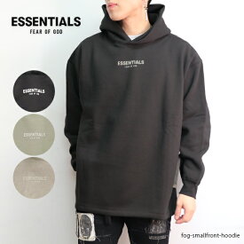 FOG ESSENTIALS 【エッセンシャルズ】SMALL FRONT LOGO RELAXED HOODIE フーディー ロゴ プルオーバー パーカー 裏起毛 正規品 トップス 長袖 エフオージー ユニセックス 人気 SEA FOAM WHEAT IRON【あす楽】【送料無料】