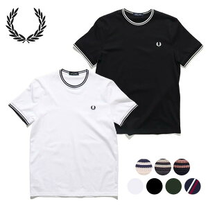 �t���b�h�y���[�yFRED PERRY�zM1588 TWIN TIPPED T-SHIRT T�V���c ���� TEE ���S �V���v�� �R�b�g�� ���j�Z�b�N�X �����Y ���f�B�[�X �g�b�v�X�y���������z