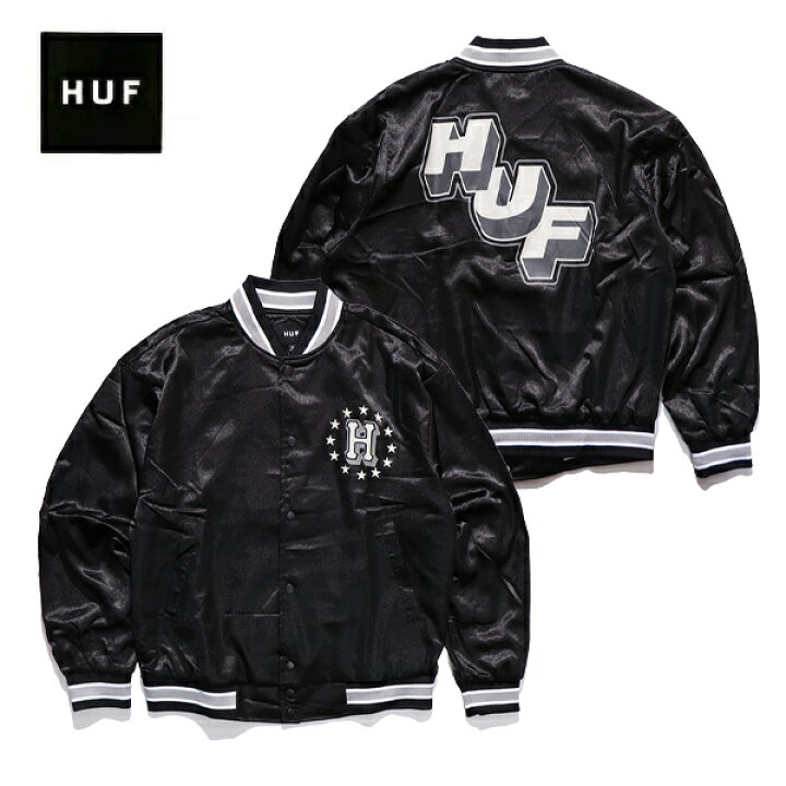 楽天市場】ハフ【HUF】JK00409 GALACTIC STACK BASEBALL JACKET 