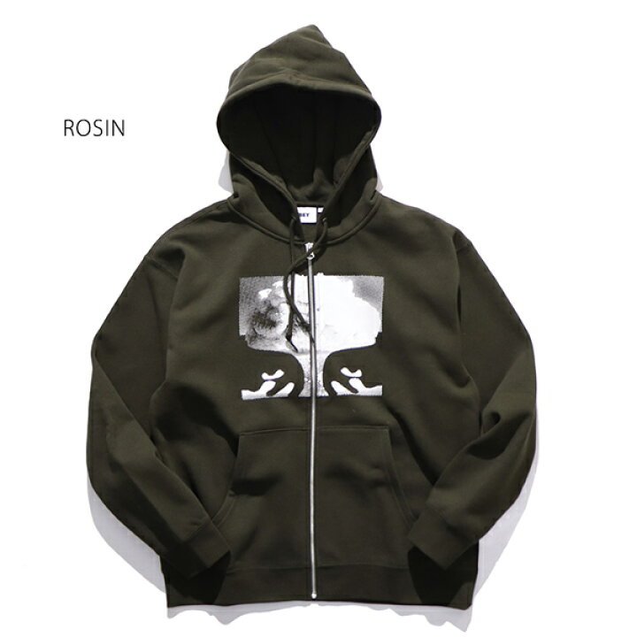 楽天市場】オベイ【OBEY】112853917 LIBERATION ZIP HOOD パーカー  