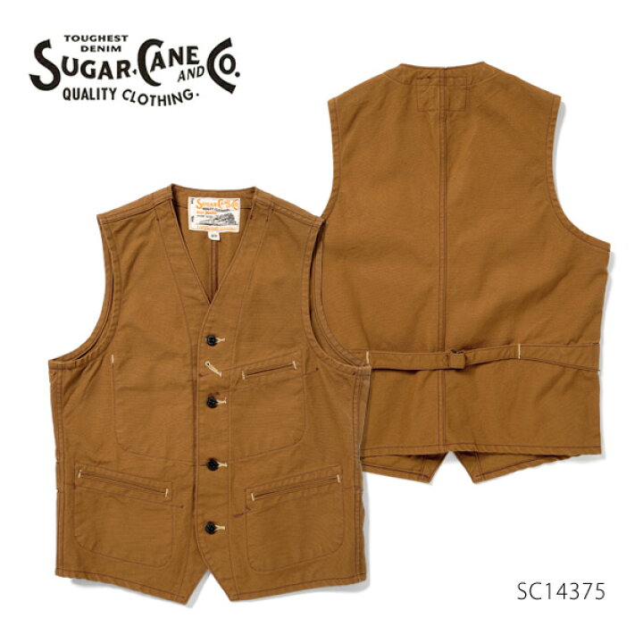 楽天市場】シュガーケーン【SUGAR CANE】SC14375 13oz. BROWN DUCK 