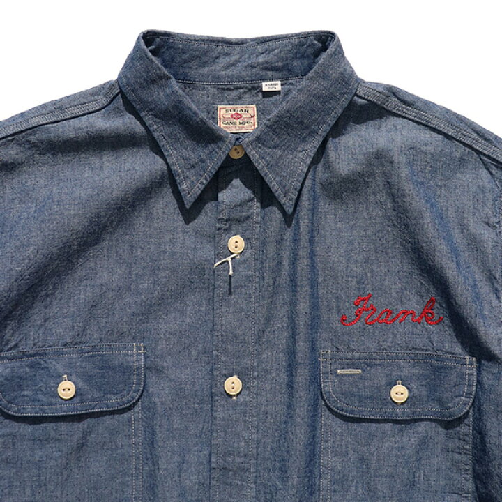 楽天市場】シュガーケーン【SUGAR CANE】SC39304 CHAMBRAY WORK SHIRT  