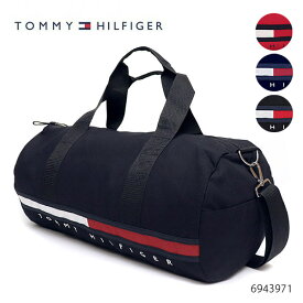 トミーヒルフィガー【TOMMY HILFIGER】6943971 GINO HAPBOR POINT DUFFLE CANVAS BAG ダッフルバック ショルダー 斜め掛け バッグ ロゴ ボストンバッグ ネイビー レッド ブラック メンズ レディース 旅行【あす楽】【送料無料】