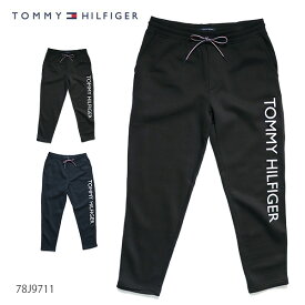 トミーヒルフィガー【TOMMY HILFIGER】78J9711 パンツ スウェットパンツ コットン スウェット メンズ ボトムス ジョガー NAVY ネイビー BLACK ブラック 部屋着 アウトドア【あす楽】【送料無料】