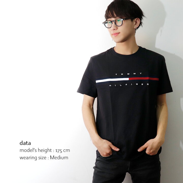 楽天市場 トミーヒルフィガー Tommy Hilfiger C ライン フラッグ ロゴ プリント Tシャツ 半袖 クルーネック カットソー コットン メンズ レディース 3color ホワイト ネイビー ブラック ネコポス発送 ボブズ洋品店