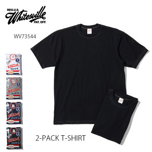 �z���C�c�r���yWHITES VILLE�zWV73544 2-PACK T-SHIRT 2���g�p�b�NT�V���c ���� T�V���c �R�b�g�� �V���c �����Y �x�[�V�b�N �N���[�l�b�N �V���v�� ���{�� �y���������z