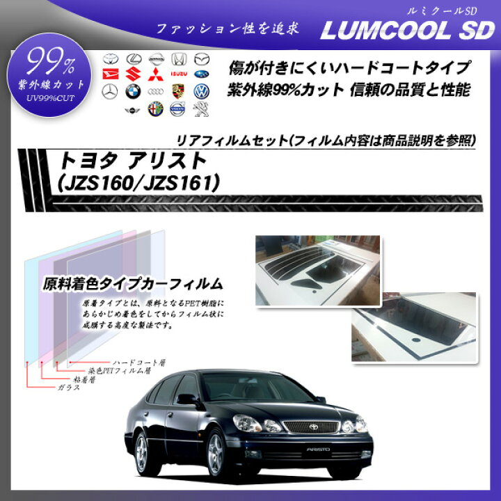 UVカット IRカット フィルム オリジナル 製 クリア フロントドア TOYOTA トヨタ アリスト H09 8〜仕様変更 JZS160・161 T015-01E || 車種別 カット済み フィルム貼り 張替 車用品 | fes.fukushima.jp