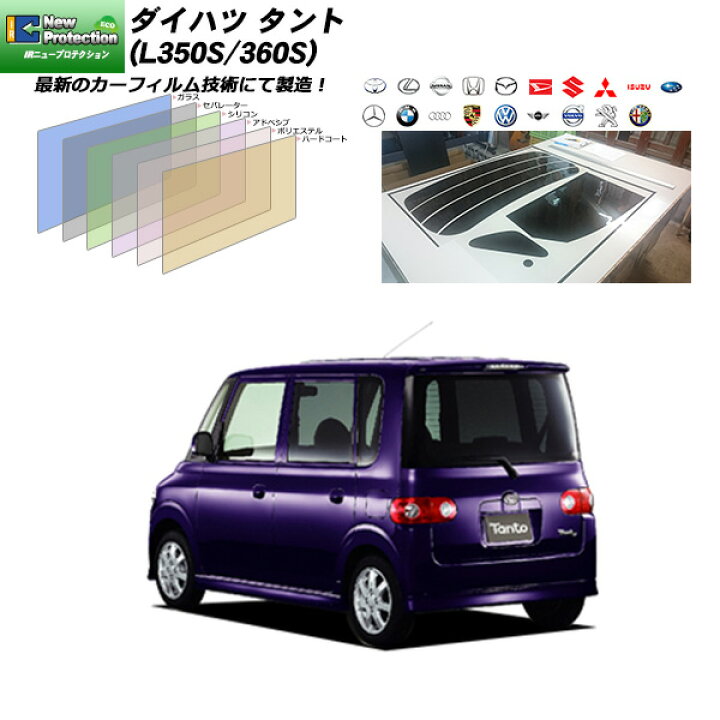 楽天市場】ダイハツ タント (L350S/360S) IRニュープロテクション リア 
