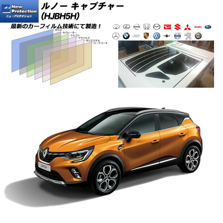 新作 車種専用カット済保護フィルム ルノー キャプチャー 年式r3 2 Bピラー Cピラー簡単施工キット付属 傷防止 プロテクションフィルム カーボン Fucoa Cl