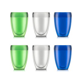 ◆アウトレットセール50％OFF！（廃盤のため）◆＜80周年限定＞【公式】ボダム プラスチック ダブルウォール タンブラー パヴィーナアウトドア 6個セット 300ml BODUM PAVINA OUTDOOR 11849-XYSA-12-80＜送料無料 SALE 梅雨 父の日＞