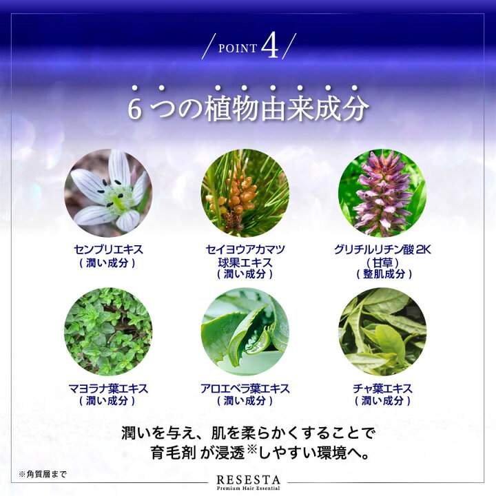 1044円 商舗 育毛 養毛料 Resesta リデンシル3 配合 ボリュームとハリ コシ