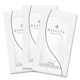 RESESTA スクラブウォッシュ 10g 3個セット サンプル ボディスクラブ ボディケア ボディースクラブ ボディソープ 薬用 薬用 お尻 背中 ニキビ 黒ずみ (※汚れや古い角質による) デリケートゾーン（vio）ニキビ対策 ボディ ［たっぷり10g］3回分 サンプル