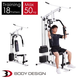 【全品ポイント10倍★16日23：59まで】BODYDESIGN（ボディデザイン）ホームジムEX / フィットネスジム スポーツジム ベンチプレス ウエイトトレーニング 筋トレ トレーニング器具 全身トレーニング ラットマシン 腹筋