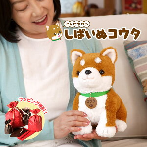 しばいぬコウタ こんにちワン!しばいぬコウタ 柴犬コウタ テレビで話題 プレゼント 最適 ギフト オススメ ふわふわ ぬいぐるみ しばいぬコウタ 敬老の日 音声認識 一人暮らし 高齢者 敬老