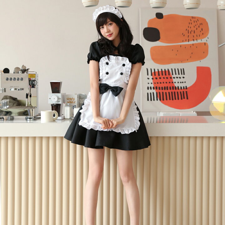 楽天市場 ハロウィン コスプレ メイド服 ハッピーフリルメイド 仮装 メイド服 メイド 衣装 女性 可愛い 男ウケ コスチューム ハロウィンコスプレ レディース セクシー 大人 大きいサイズ 正統派メイド ゴスロリ キュート アリス ロリータ 可愛い コスプレ ボディーライン