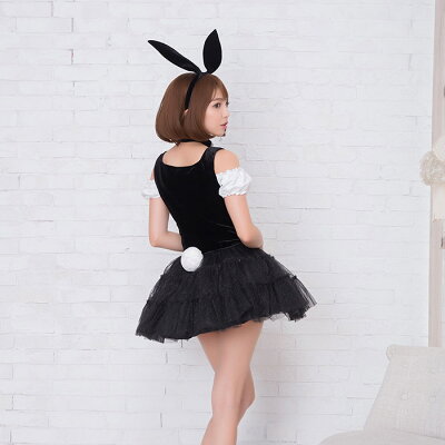 ハロウィンコスプレバニーガール4点セットS〜2Lサイズありcostume872衣装