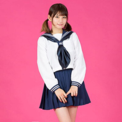 長袖セーラーコスプレセーラー服制服女子高生ブレザーS〜5Lサイズあり3点セットcostume226衣装