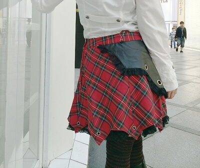 スチームパンク制服チェエクドクロスカートコスプレ発表会M〜4Lサイズあり2色展開p309衣装