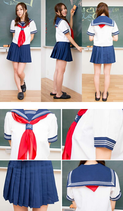 コスプレ制服セーラーコスチュームセーラー服女子高生制服ブレザーコスプレ衣装S〜7Lサイズあり3点セットハロウィン仮装costume231