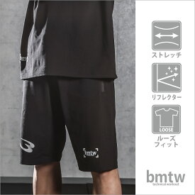 bmtw シルキースウェットハーフパンツ1 BODYMAKER ボディメーカー シルキースウェット スウェット素材レーヨン混 ハーフパンツ 半パン トレーニング タウンユース
