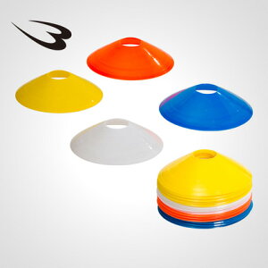 マーカーコーン(40枚セット) BODYMAKER ボディメーカー トレーニングマーカー コーン サッカー フットサル 陸上 カラーマーカー 目印 スポーツ トレーニンググッズ ドリブル 練習 バスケ バスケ