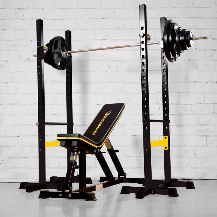 楽天市場】【1年保証】マルチパワーラック ラバーバーベルセット3  